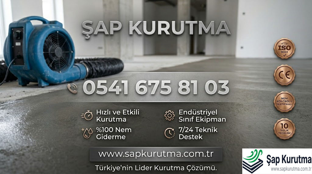 Van zemin kurutma işlemi